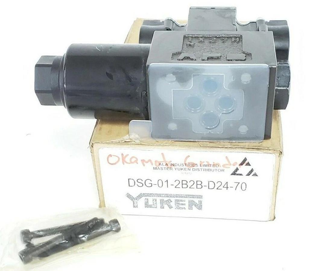 NIB YUKEN DSG-01-2B3B-D24-70 DIRECTIONAL VALVE ELECTRICAL RELAY TYPE 5075PSI MAX