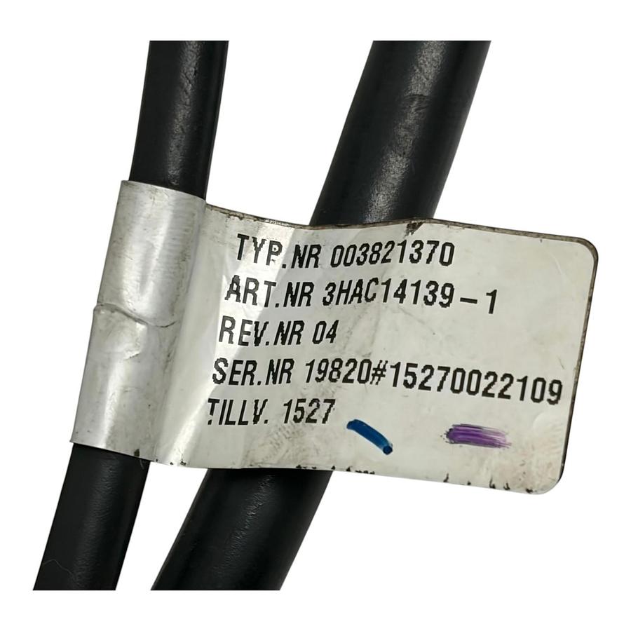 Used ABB 3HAC14139-1 Robot Motor Harness Cable Axis 5 IRB 6400R IRC5 003821370 OEM
