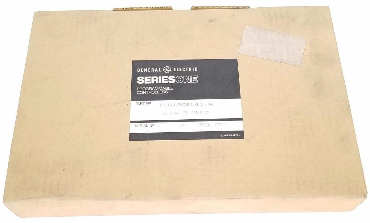 NIB GE FANUC IC610CBL117A PROG-CPU CABLE/2M