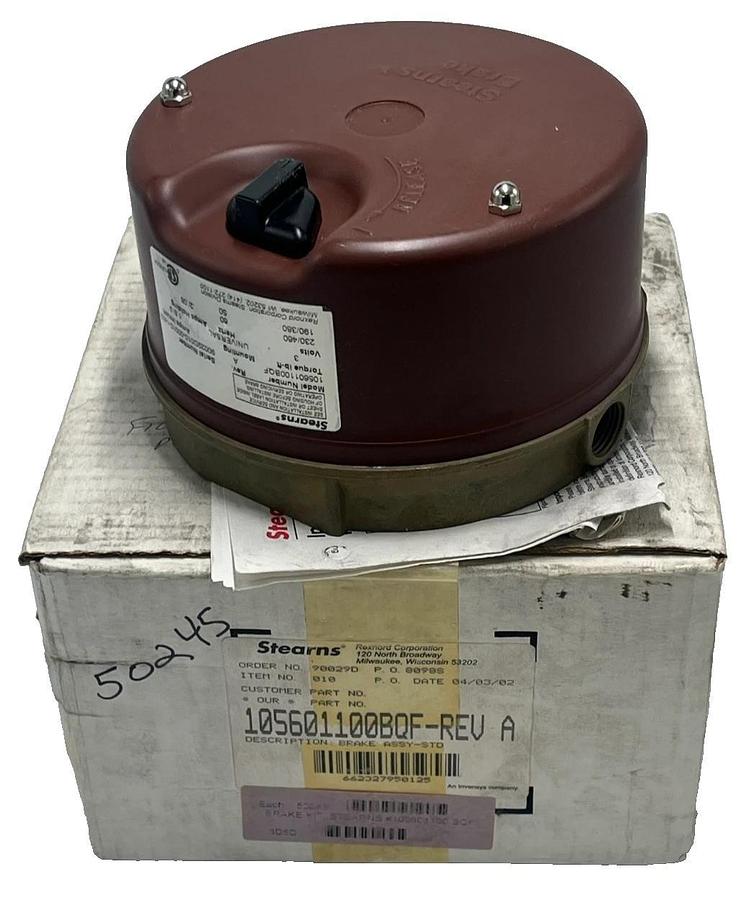 Stearns 1-056-011-00-BQF REV A Electric Disc Brake, 56,000 Ser. 105601100BQF