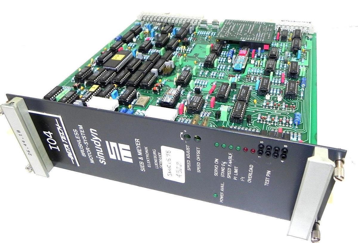 Used SIEB & MEYER SINUDYN 26.44.18 SERVO CONTROLLER BRUSHLESS MOTOR-SYSTEM 264418