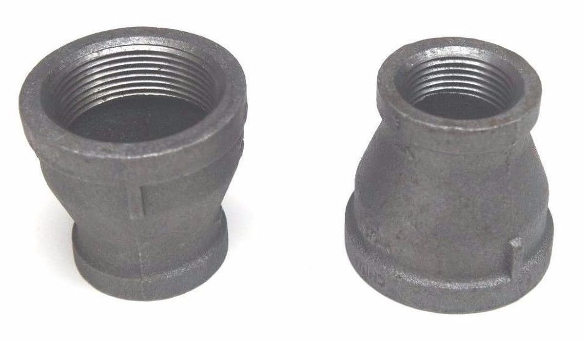 Used LOT OF 2 NEW MUELLER 521-375HC BLACK REDUCERS 1-1/2" X 1", 521375HC