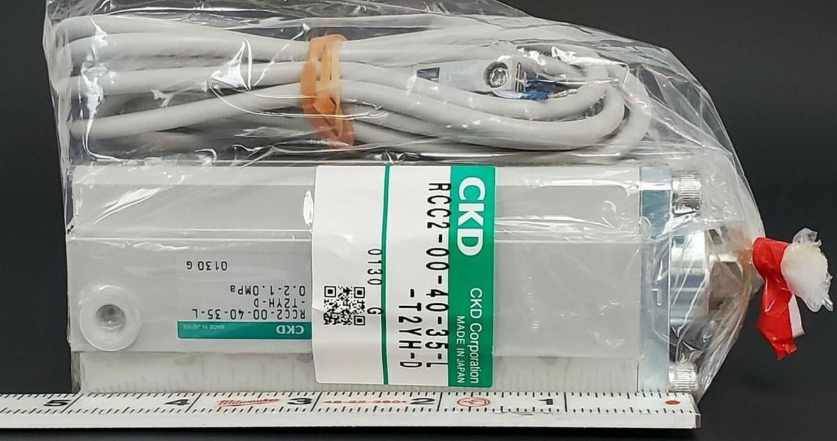 Used NEW CKD RCC2-00-40-35-L-T2YH-D CYLINDER 0.2-1.0MPa, RCC2004035LT2YHD