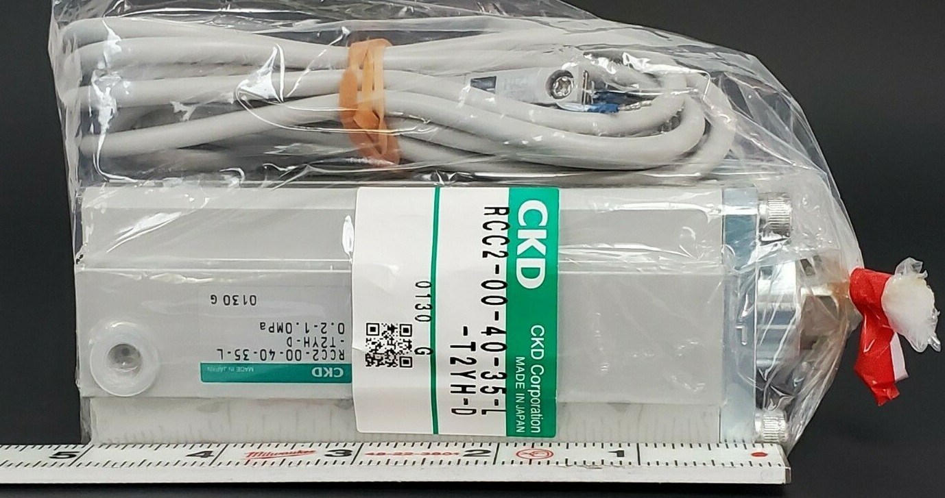Used NEW CKD RCC2-00-40-35-L-T2YH-D CYLINDER 0.2-1.0MPa, RCC2004035LT2YHD