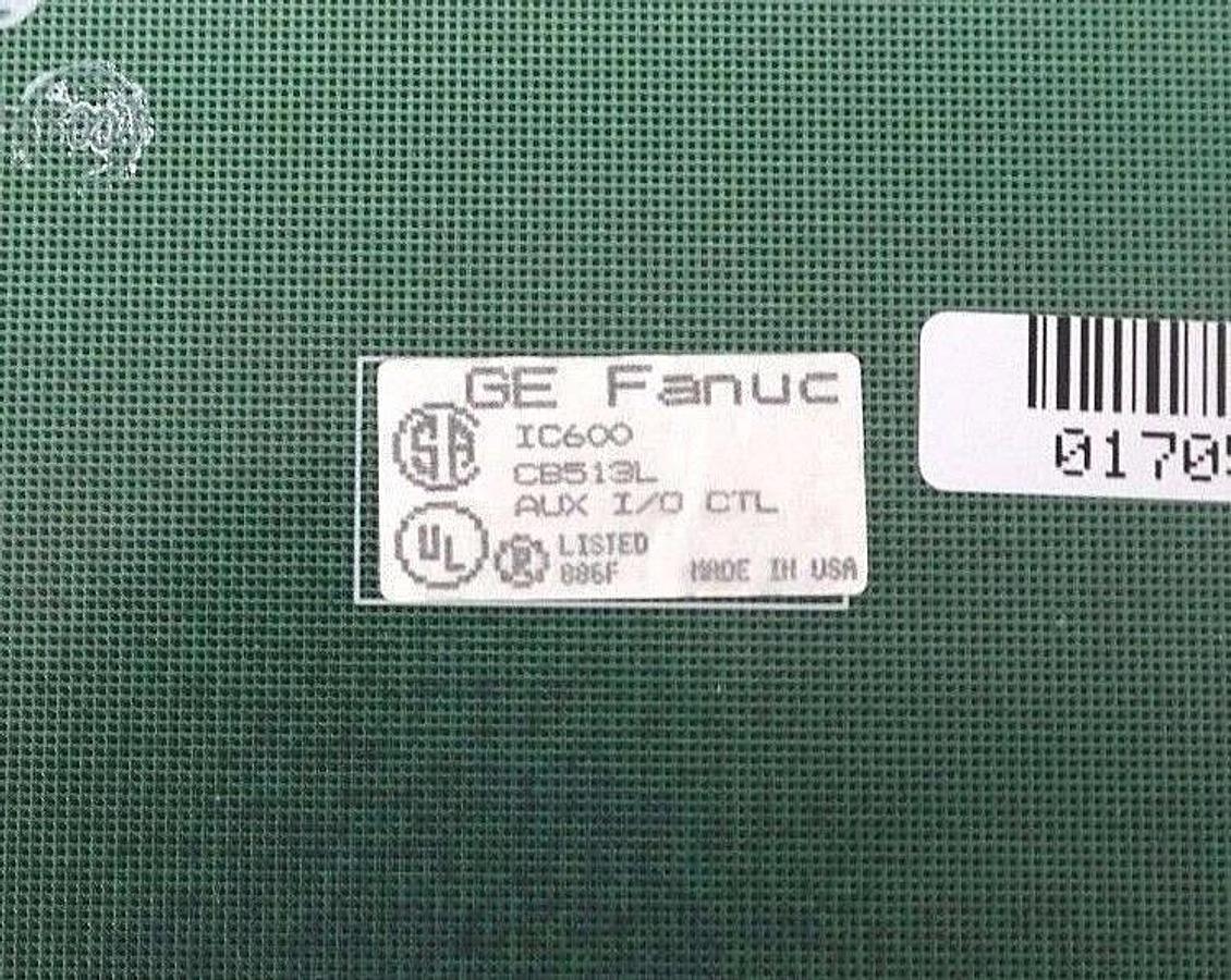 Refurbished GE FANUC IC600CB513L AUX I/O CTL MODULE MFG.NO. 44A724843-G01 AI04 44A724806-001