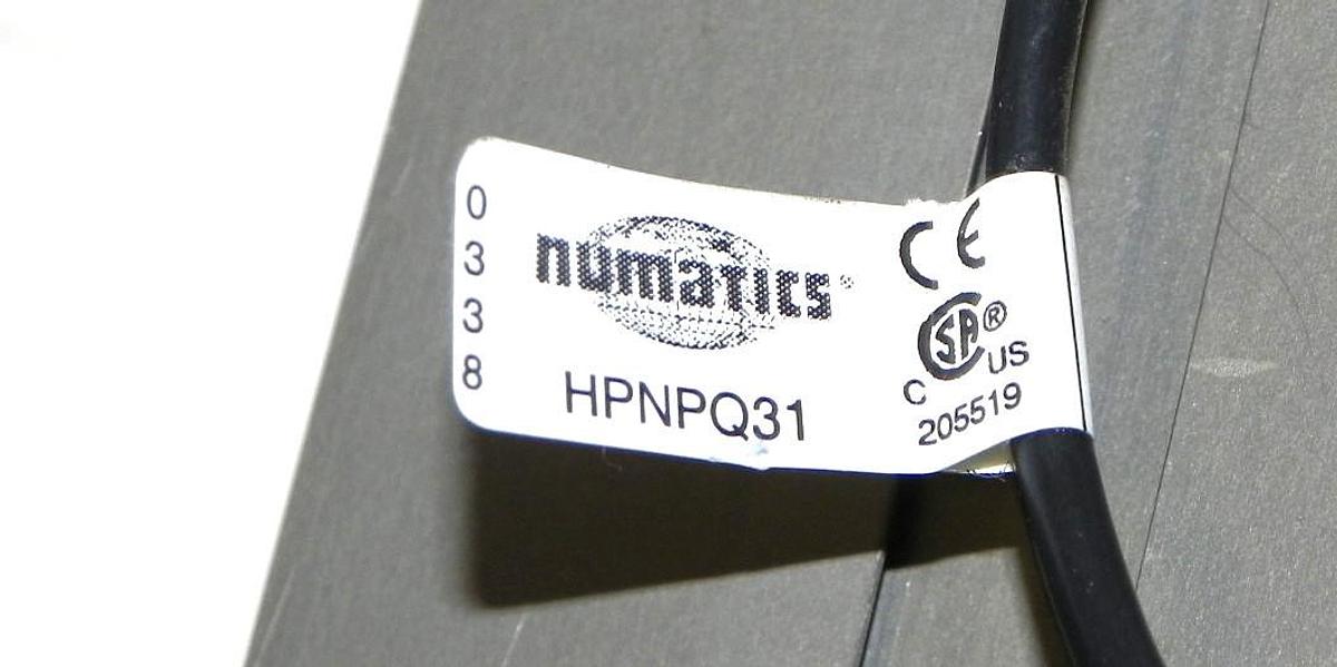 Used NEW NUMATICS RW125A1AEZC1 ROTARY ACTUATOR W/ 2 HPNPQ31 AUTO SWITCH SENSORS