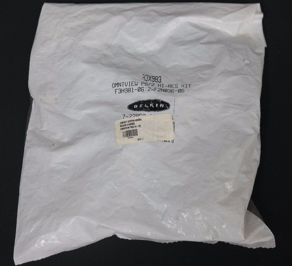 Used NEW BELKIN A3X983 OMNIVIEW PS/2 HI-RES CABLE KIT 722868192726 F3H98106 F2N03606