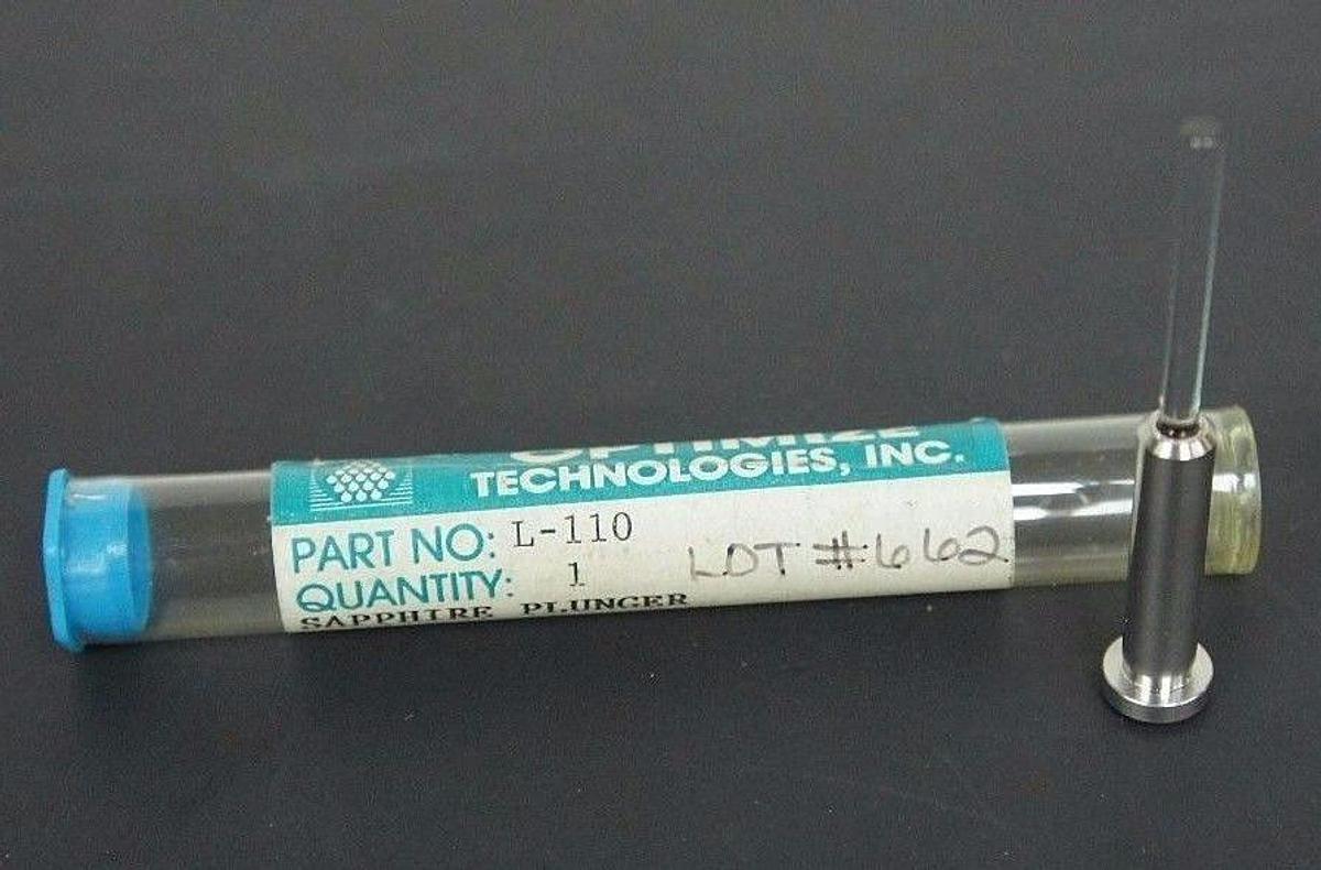 Used NEW OPTIMIZE TECHNOLOGIES L-110 SAPPHIRE PLUNGER L110