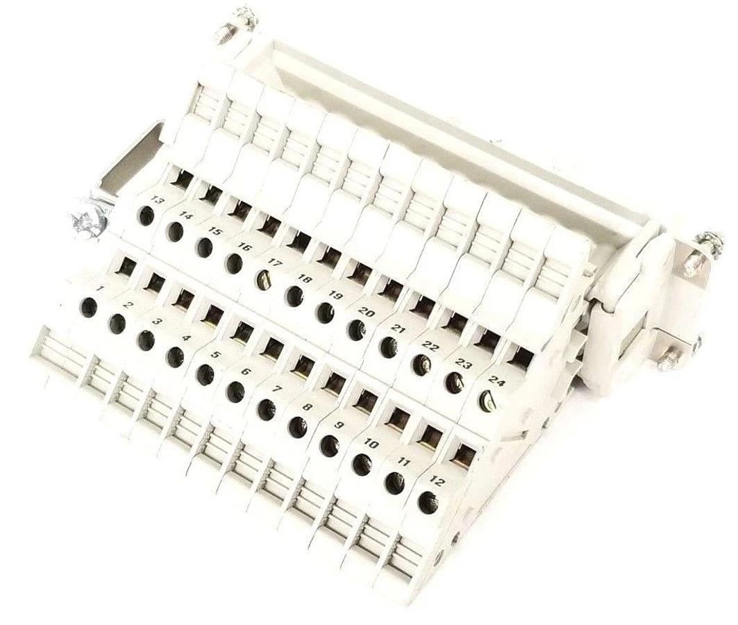 Used PHOENIX CONTACT HC-KA 24-ST/PER HEAVYCON TERMINAL ADAPTER MALE INSERT 1772913