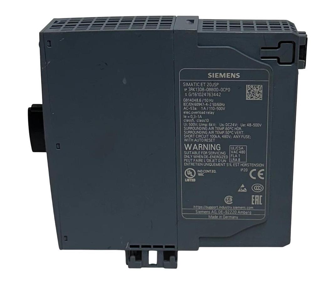 Used SIEMENS 3RK1308-0BB00-0CP0 / ET 200SP SIMATIC REVERSING MOTOR STARTER 500V USNP