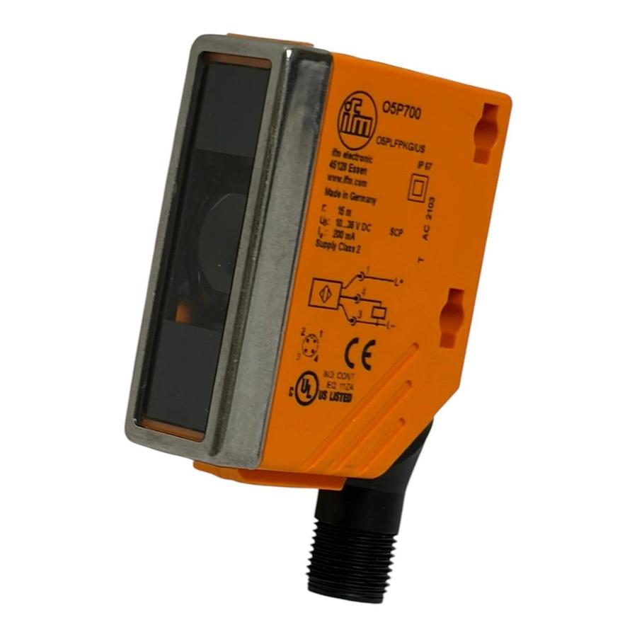ifm electronic O5P700 Retro-Reflective Laser Sensor O5PLFPKG/US New Surplus