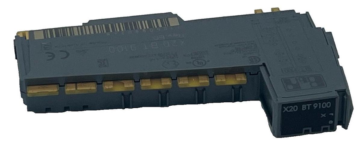 Used B&R X20BT9100 REV E0 Bus Transmitter Module X2X Link Expansion 8-Pin Isolated