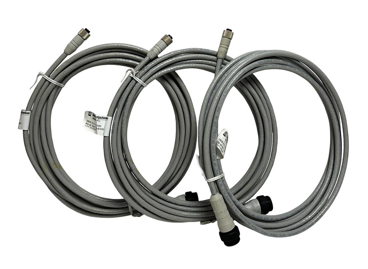 Used 3 LUMBERG 0935 614 101/5M / RS 50 RKT 5-614/5M / 900002953 CABLES 5M OEM NSNP