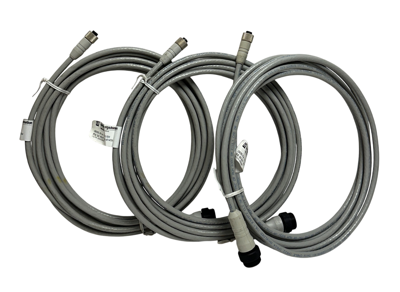 Used 3 LUMBERG 0935 614 101/5M / RS 50 RKT 5-614/5M / 900002953 CABLES 5M OEM NSNP
