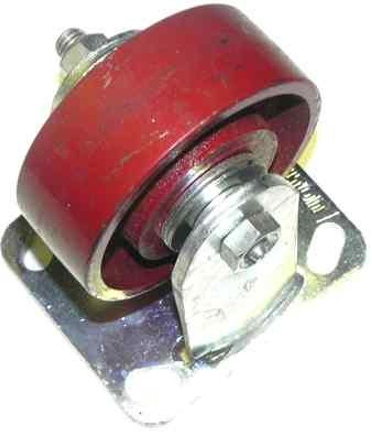Used NEW HAMILTON NON-SWIVEL IRON CASTER WHEEL 4-1/2"X4"