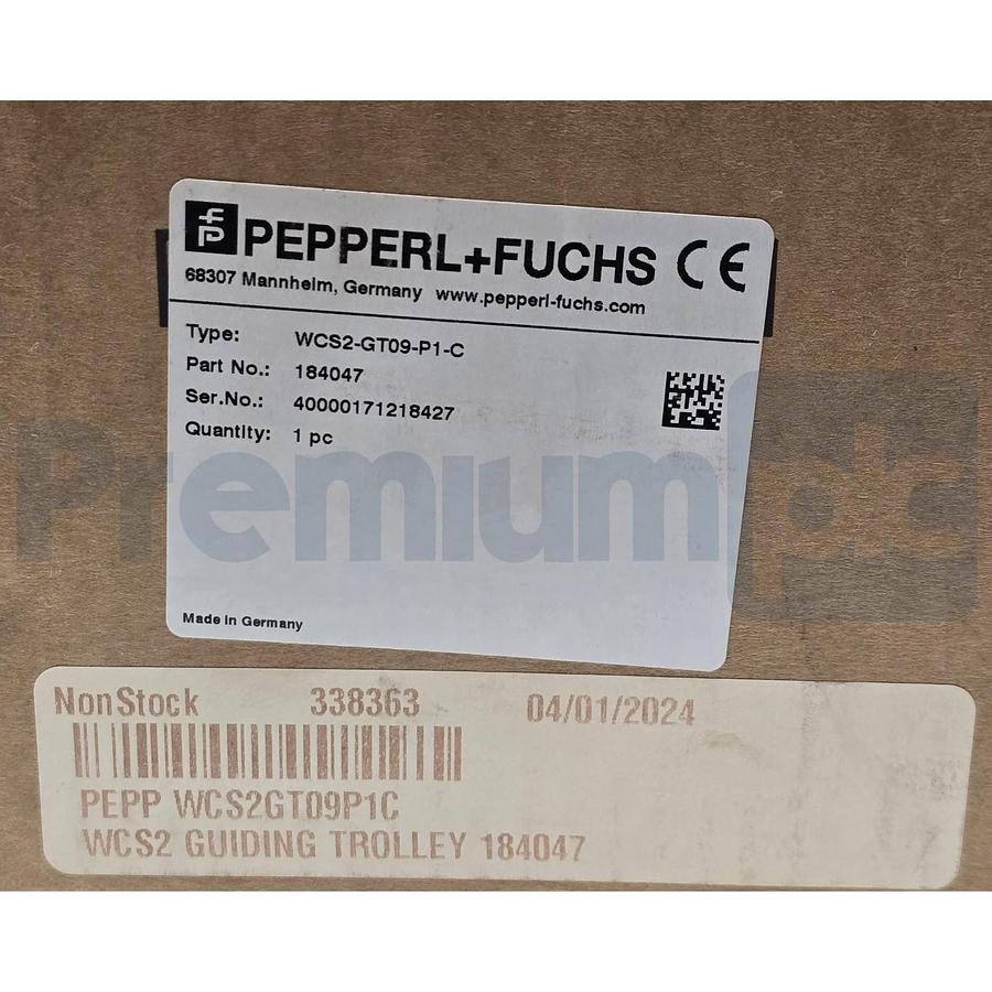 Used Pepperl+Fuchs WCS2-GT09-P1-C | 184047 WCS2 Guiding Trolley Powder-Coated NSMP