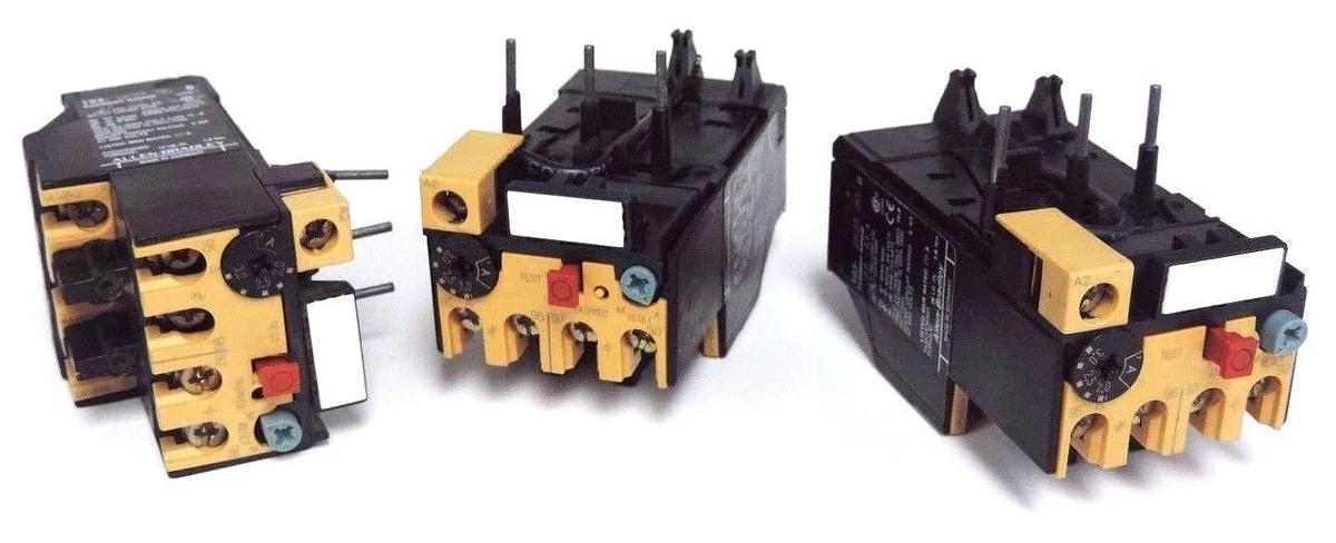 Used LOT OF 3 ALLEN BRADLEY 193-BSB 30 SER. B OVERLOAD RELAYS 193BSB30