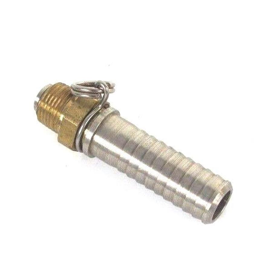 Used LOT OF 16 NEW GENERIC I46E1 BARBED X 1/2" NPT ADAPTER FITTINGS