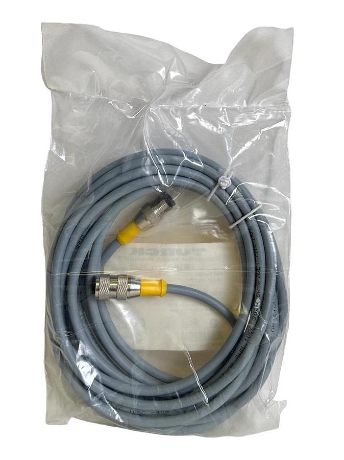 Used NEW TURCK RK 4.4T-5-RS 4.4T / RK44T5RS44T M12 EURO CORDSET 5M U2167-3 / U21673