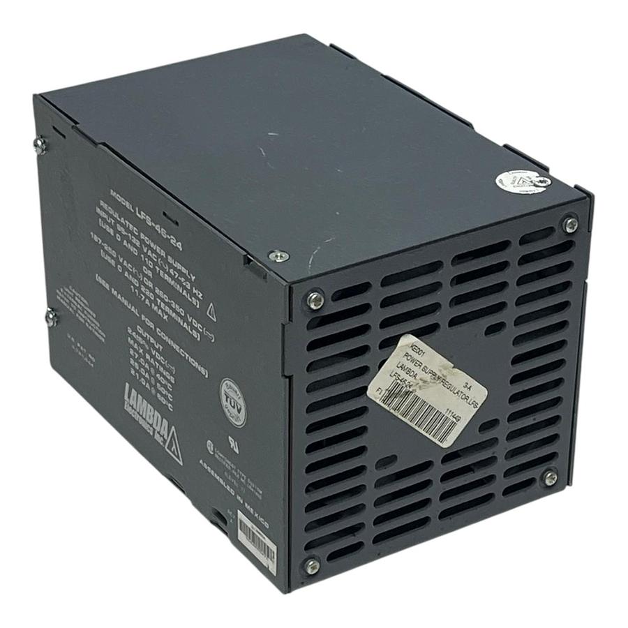 Used Lambda Electronics LFS-46-24 Regulated Power Supply 24V 27A Industrial