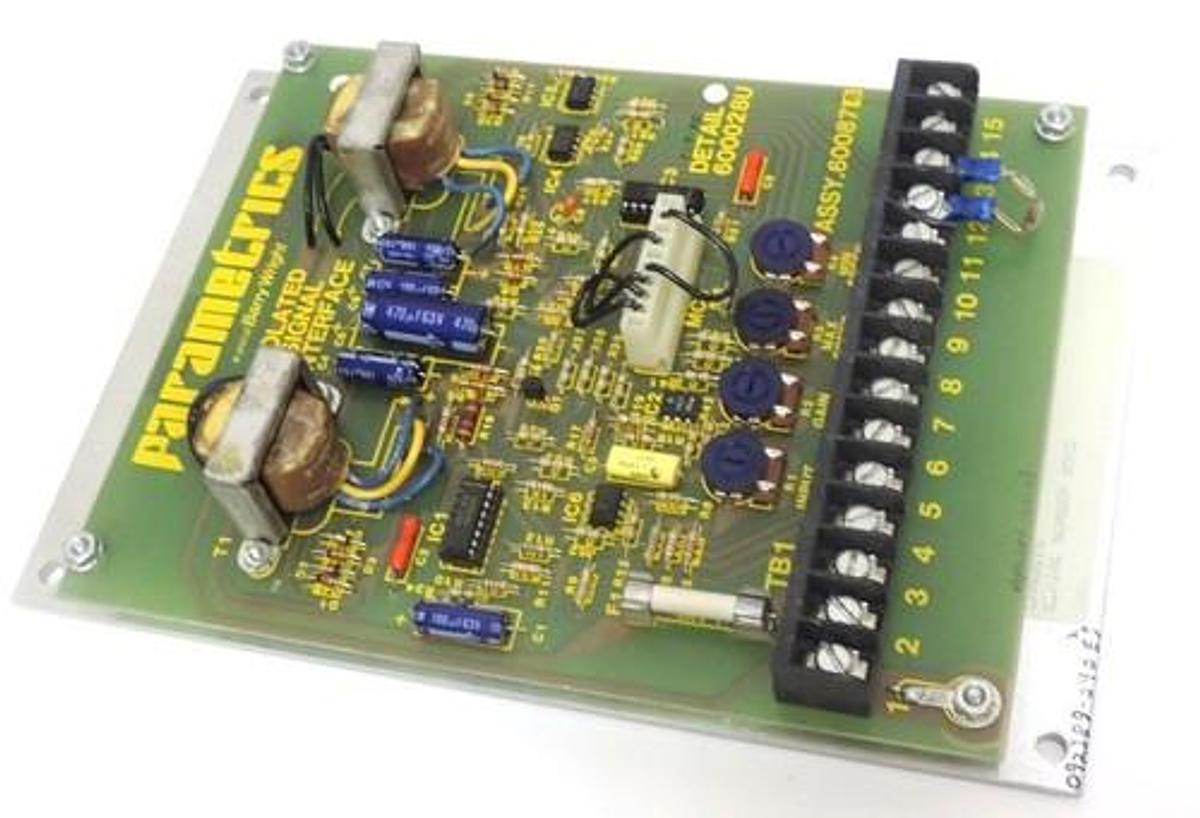 Used PARAMETRIS BARRY WRIGHT ASSY. 600878 ISOLATED SIGNAL INTERFACE BOARD 680121