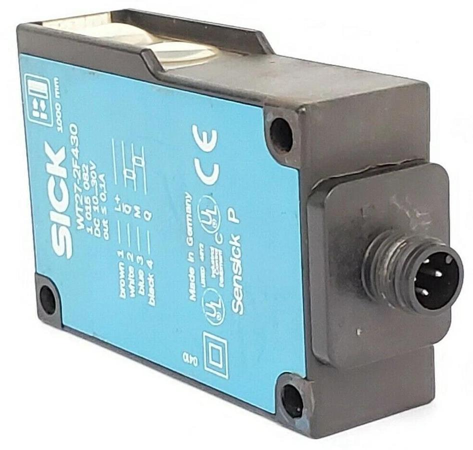 Used SICK WT27-2F430 PHOTOELECTRIC PROXIMITY SENSOR 1015082, DC...30V