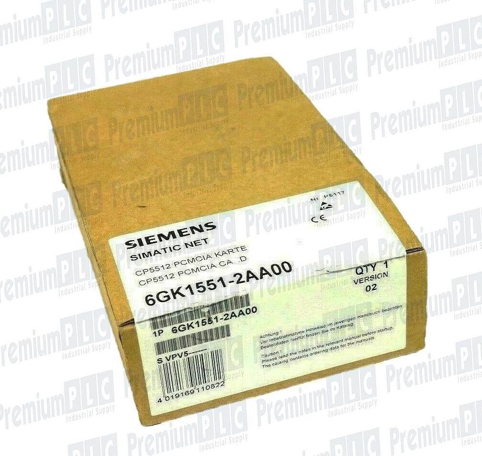 Used NEW F/S SIEMENS 6GK1551-2AA00 VER. 02 PROFIBUS CP5512 PCMCIA CARD 6GK15512AA00