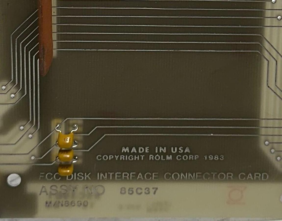 Used ROLM 85C37 / 86900A / 005416T / ASM 85C3701 FCC DISK INTERFACE CARD USNP