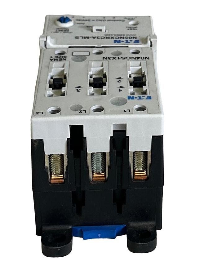 Used NEW EATON N101CS1C3A-MLS / 3-1584-003A NEMA FVNR SIZE 1 STARTER 27A 24VDC 3-POLE