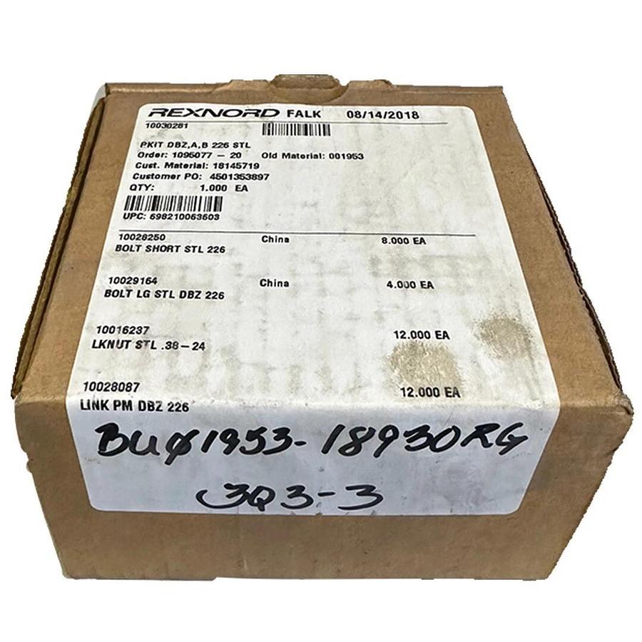 NEW REXNORD FALK 10030281 PKIT DBZ,A,B 226 STL BOLT KIT 001953 1095077-20