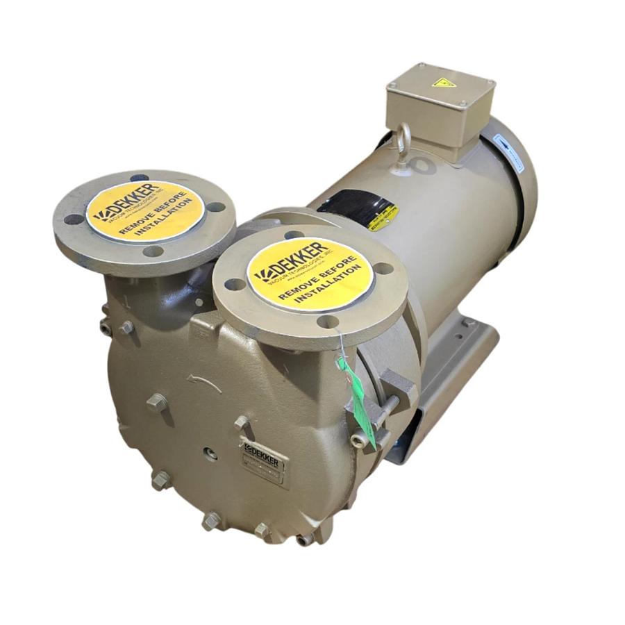 DEKKER DV0150D-MA3-SGL LIQUID RING VACUUM PUMP 10HP, 150cfm, 230/460V, 1" IN/OUT