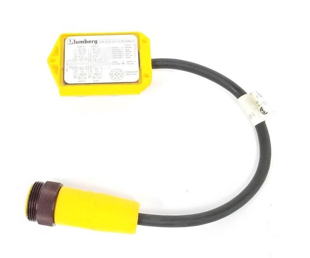 Used LUMBERG ASB 4/LED 5/4-12-RS120M/1F DISTRIBUTION BLOCK ASB4LED5/4-12-RS120M