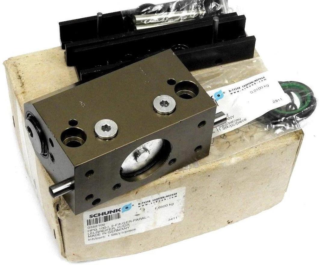 Used SCHUNK HPG 100-1 PARALLEL GRIPPER 352102, HPG1001