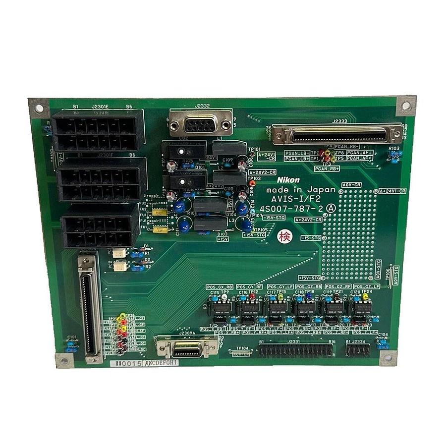 Used NIKON 4S007-787-2 / 4S0077872 AVIS-I/F2 INTERFACE BOARD AVISIF2
