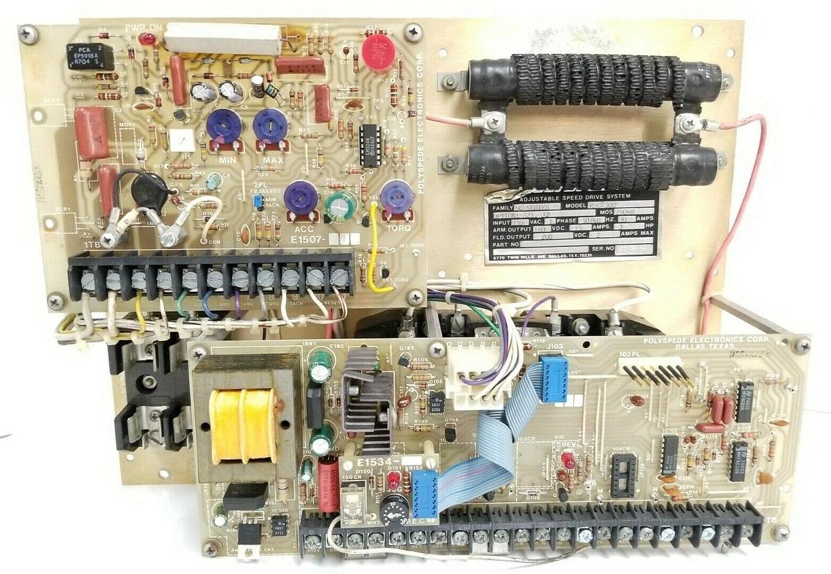 Used POLYSPEDE RSC-300 ADJ. SPEED DRIVE OPTION: S21, J2 INPUT: 230V, E1530-052
