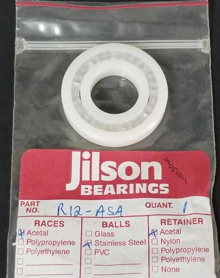 Used NEW JILSON R12-ASA RADIAL BALL BEARING R12ASA