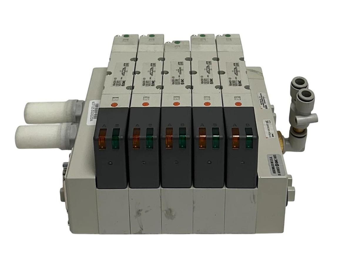 Used SMC VV5Q41-05-DAM01160 / VQ4401-51 / VQ4301-51 / VQ4201-51 PNEUMATIC ASSY USNP