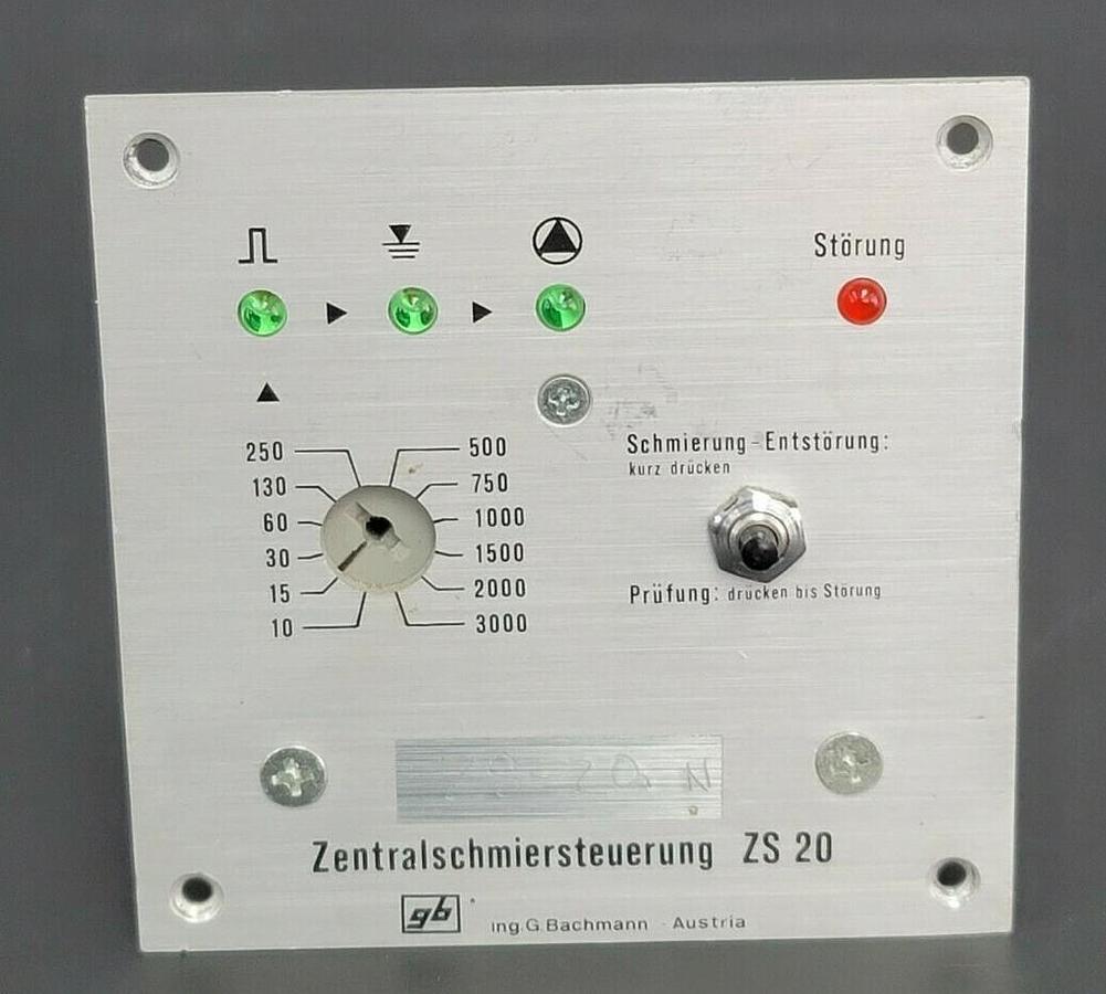 Used G. BACHMANN ZENTRALSCHMIERSTEUERUNG ZS 20