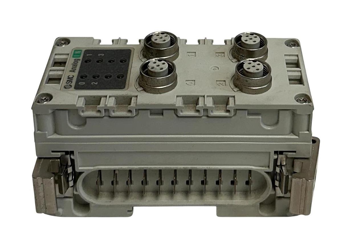 Used SMC EX600-AXB-X3 / EX600AXBX3 4-CHNL ANALOG INPUT MODULE EX600 SERIES 24VDC USNP