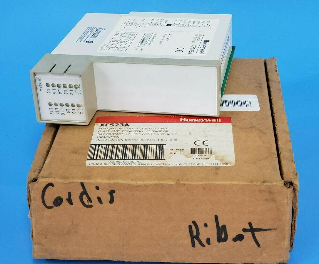 NIB HONEYWELL XF523-A INPUT MODULE XL500/600 XF523A REV. 6-96 (CASE DAMAGED)
