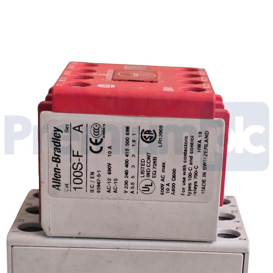 Used Allen-Bradley 100S-C30ZJ14C /C Guardmaster Safety Contactor 3-Pole 24VDC USPI