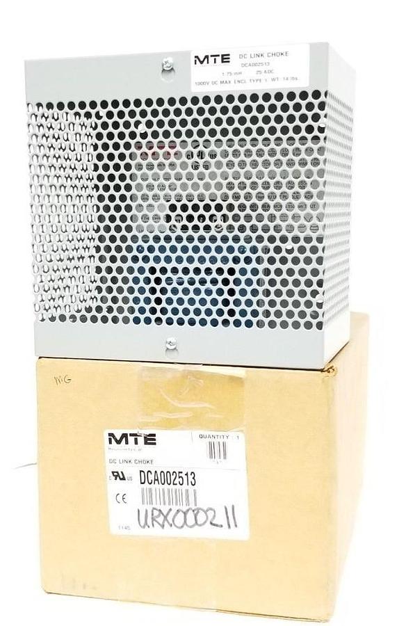 NIB MTE DCA002513 DC LINK CHOKE 1.75mH, 25ADC 1000VDC MAX