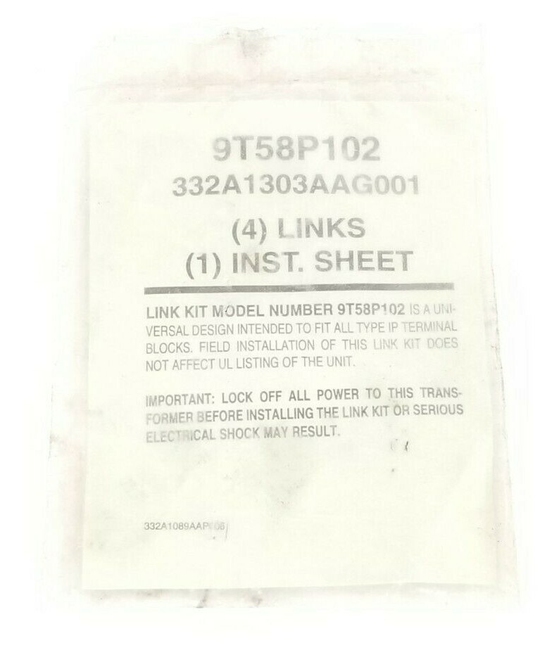 NEW GENERAL ELECTRIC 332A1303AAG001 (4) LINKS (1) INST. SHEET LINK KIT 9T58P102
