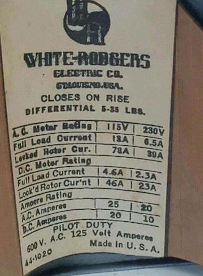 NEW WHITE-RODGERS 1531-15 REFRIG. TEMP. CONTROL 153115