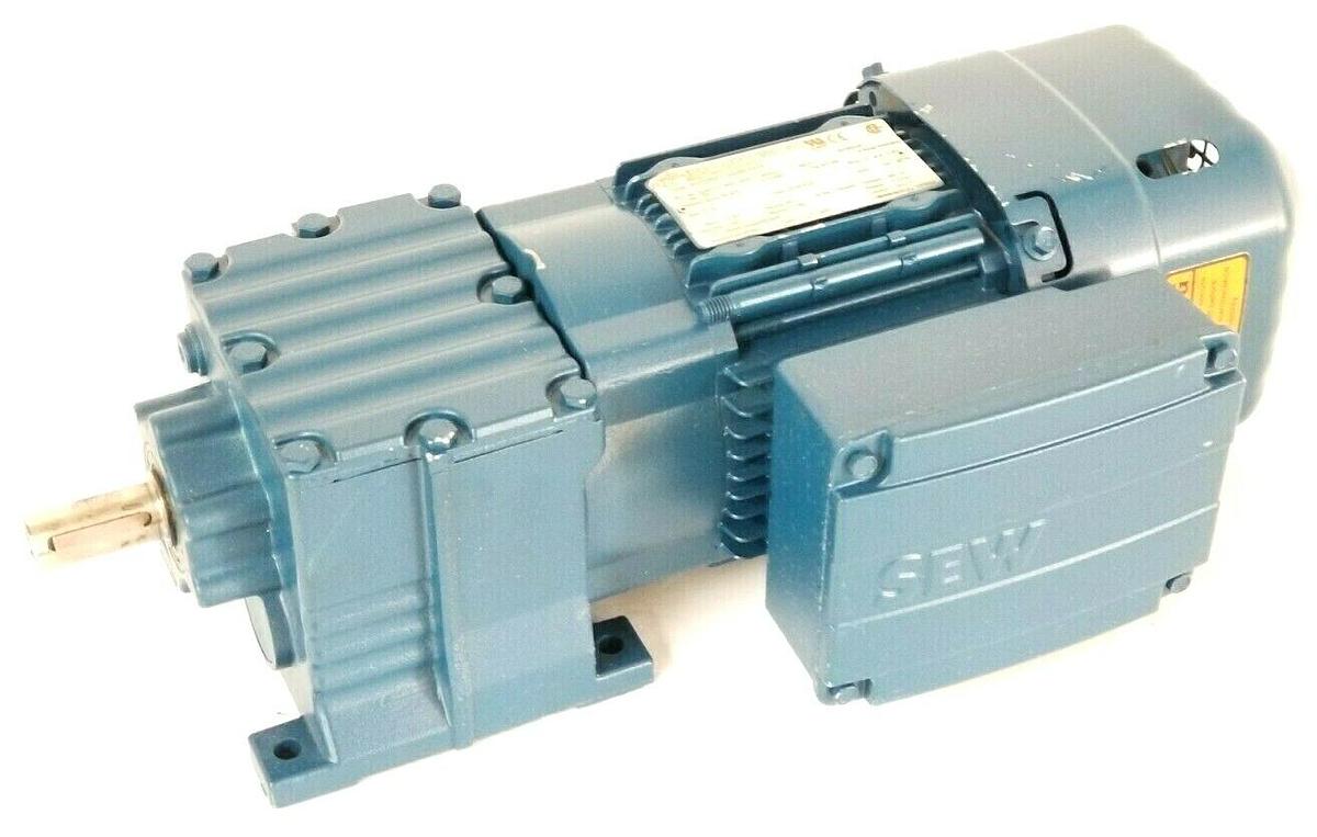 Used NEW SEW EURODRIVE R17DRS71S4BE05HR GEARMOTOR ASSEMBLY .25HP