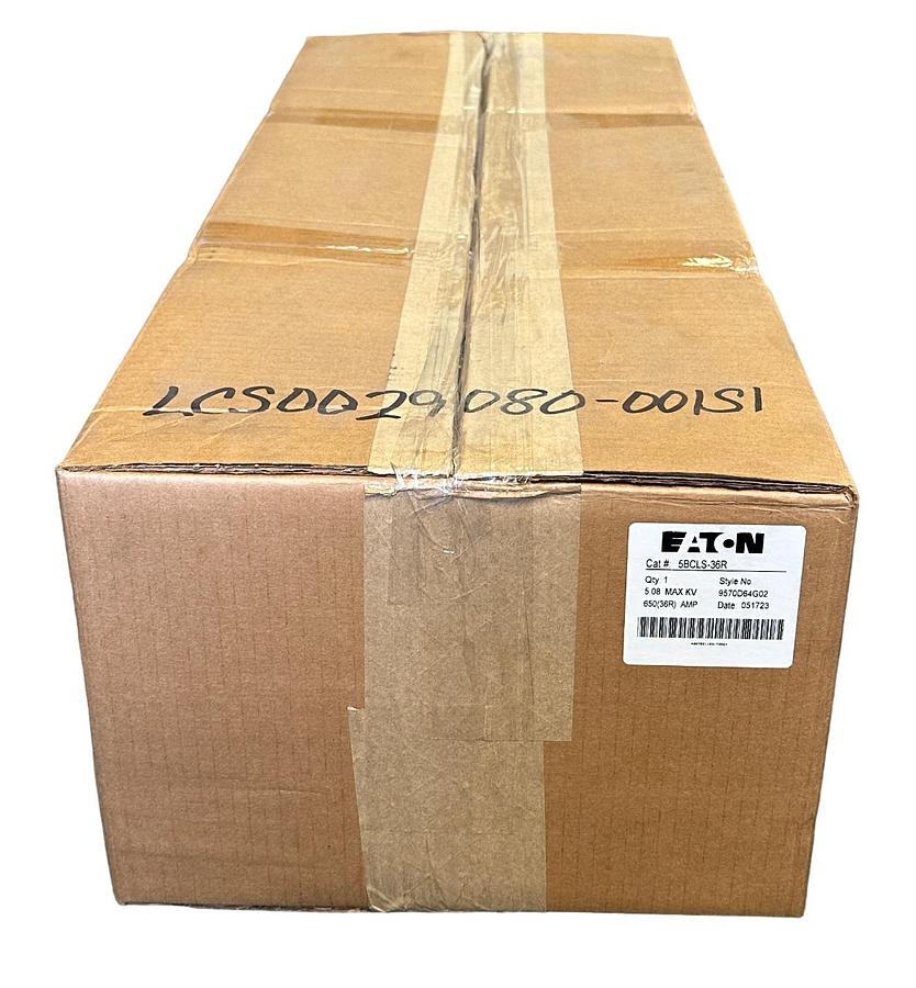 Used EATON BUSSMANN 5BCLS-36R DOUBLE-BARREL FUSE 5.08kV 650(36R)A CLS 9570D64G02 NSMP
