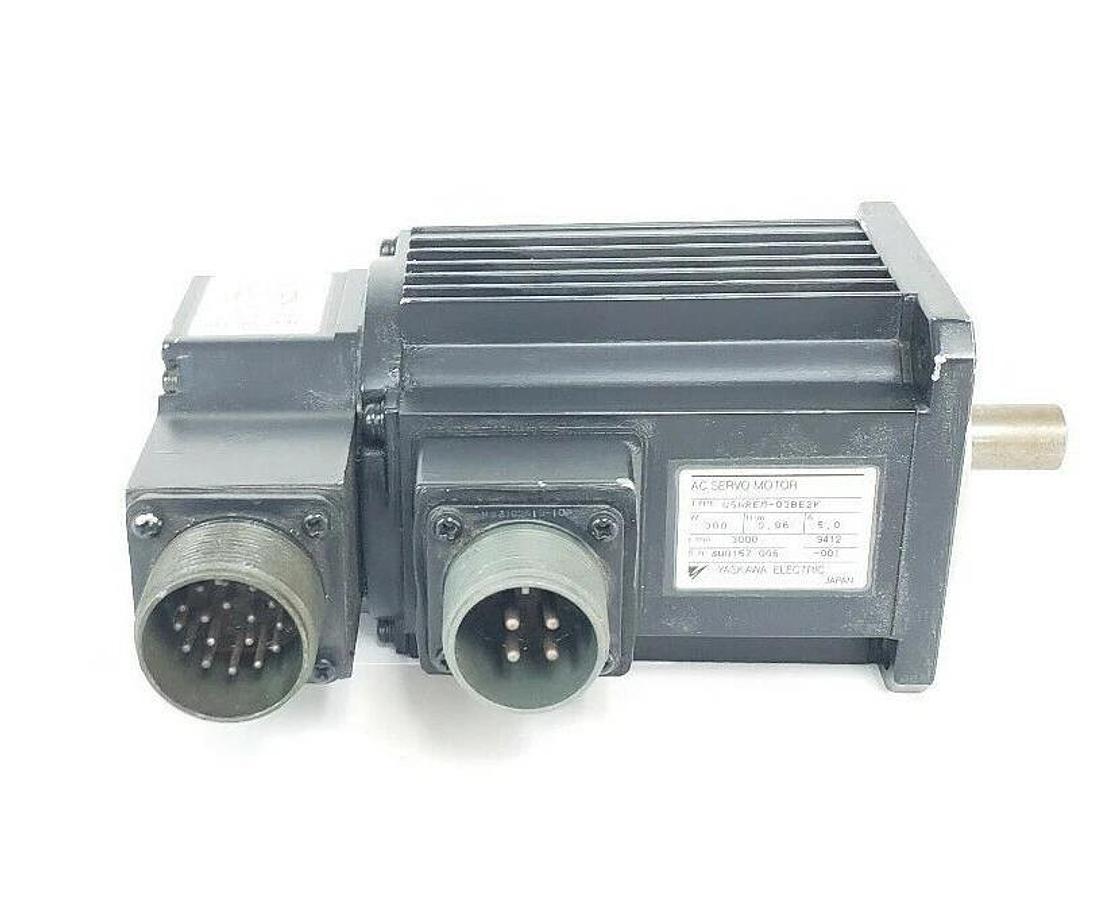 Used YASKAWA USAREM-03BE2K AC SERVO MOTOR W/ UTOPI-150VD INCR. ENCODER USAREM03BE2K