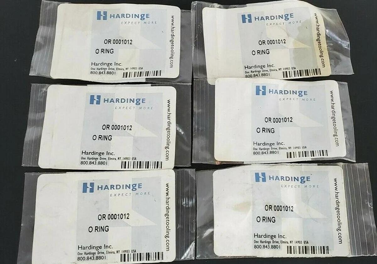 Used LOT OF 6 NEW HARDING OR 0001012 "O" RINGS