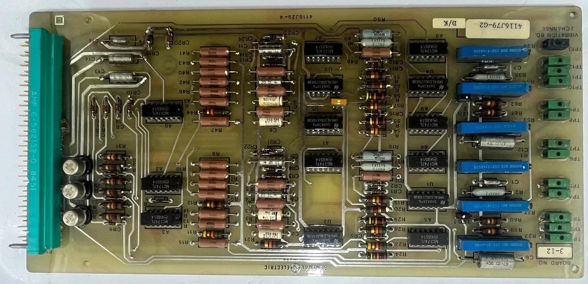 GE 4116J79-G2 Vibration Monitoring Board | 2-Channel | 4116J29-4 No. 3-12