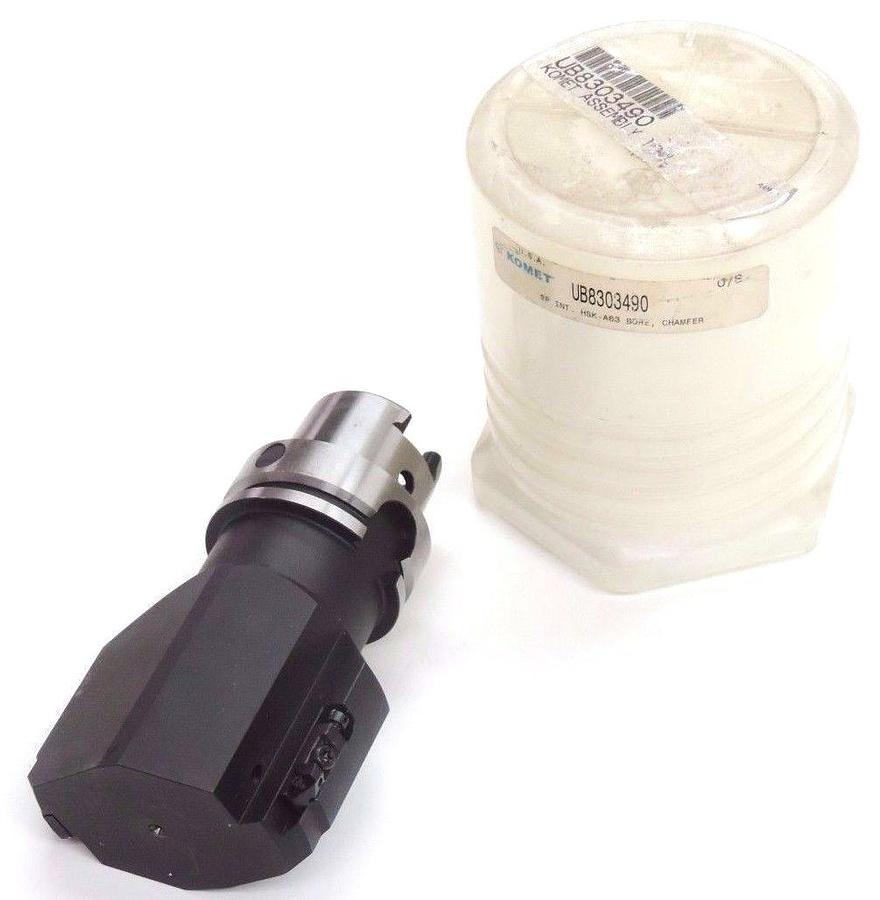 Used NEW KOMET UB8303490 HSK-A63 BORE, CHAMFER ASSY TOOL